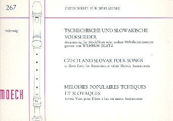 Tschechische und slowakische Volkslieder fr 3 Blockflten (SSA)