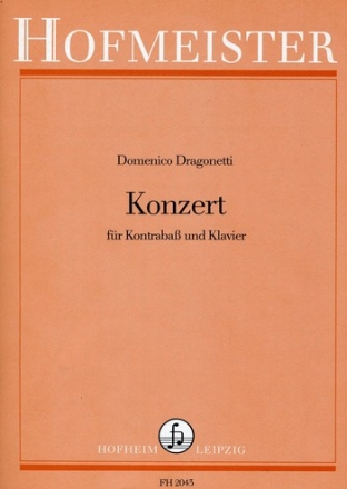 Konzert A-Dur fr Kontraba und Orchester fr Kontraba und Klavier