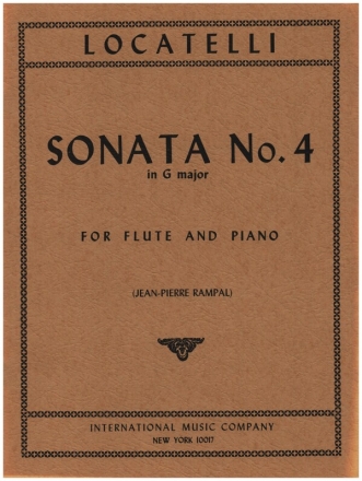 Sonata G major no.4 for flute and piano RAMPAL, ED.