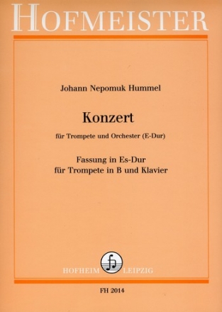 Konzert E-Dur  fr Trompete und Orchester  Fassung Es-Dur fr Trompete und Klavier