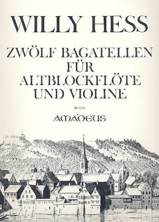 12 Bagatellen op.108 für Altblockflöte (Flöte) und Violine