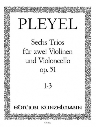 6 Trios op.51 Band 1 (Nr.1-3) fr 2 Violinen und Violoncello Stimmen