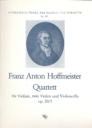 Quartett op.20,5 fr Violine, 2 Violen und Violoncello / Kontraba Stimmen