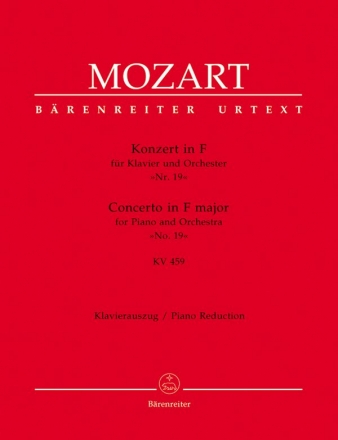 Konzert F-Dur KV459  fr Klavier und Orchester  fr 2 Klaviere