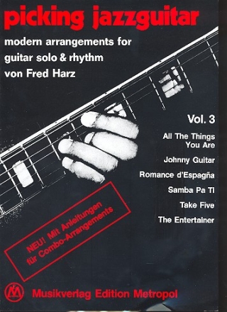 Picking Jazzguitar vol.3 for solo and rhythm guitar