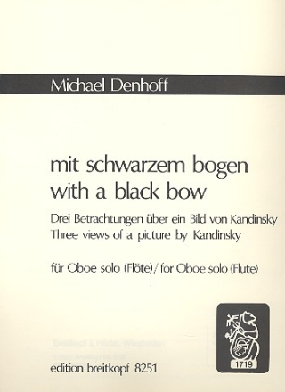 Mit schwarzem Bogen fr Oboe