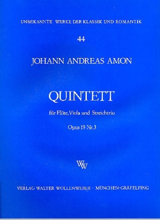 Quintett op.19,3 fr Flte und Streichquartett Stimmen  VERLAGSKOPIE