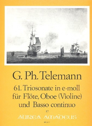 Triosonate e-Moll Nr.61TWV42:e9 fr Flte, Oboe (Violine) und Bc Partitur und Stimmen