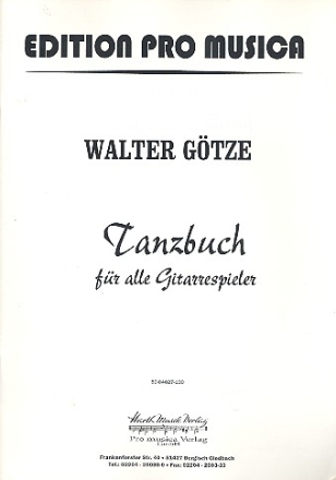 Tanzbuch fr alle Gitarrespieler Tanzstcke alter und neuer Zeit