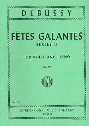 Fetes galantes vol.2 for low voice and piano