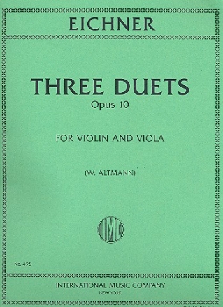 3 Duets op.10 for violin and viola