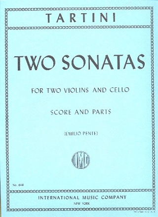2 Sonatas for 2 violins and cello