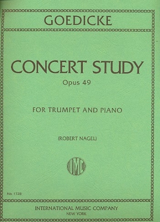 Concert Study op.49 for trumpet in C and piano