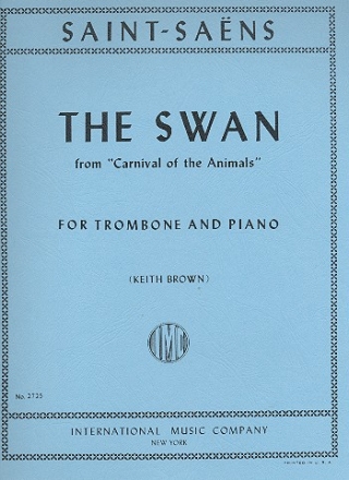 The Swan from Carnival of the Animals for trombone and piano