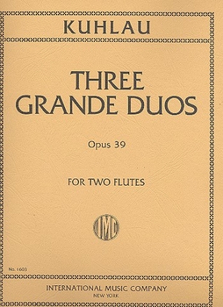 3 grande duos op.39 for 2 flutes parts