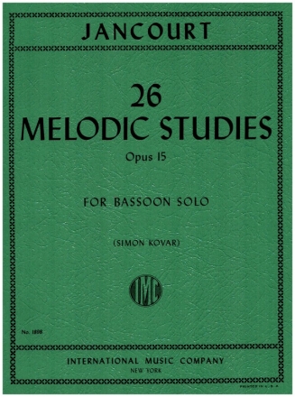 26 melodic Studies op.15 for bassoon