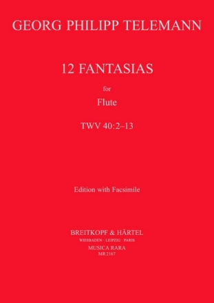 12 Fantasien TWV40:2-13 für Flöte solo
