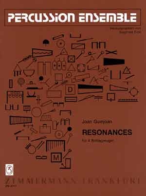 RESONANCES FUER VIER SCHLAGZEU- GER  PARTITUR PERCUSSION ENSEMBLE