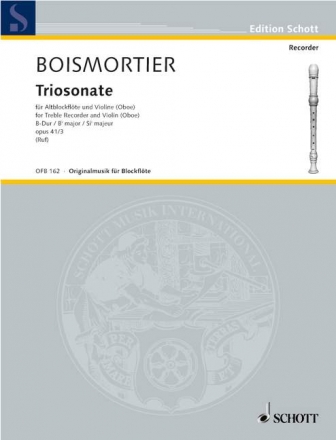 Triosonate B-Dur op.41,3 fr Altblockflte, Violine und Bc.