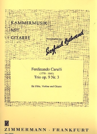 Trio op.9,3 fr Flte, Violine und Gitarre