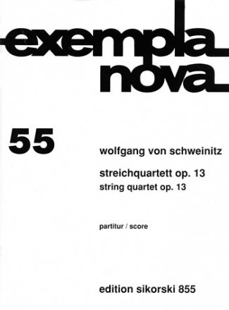 Streichquartett op.13  Partitur