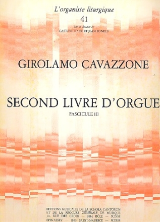 Second livre d'orgue fascicule 3