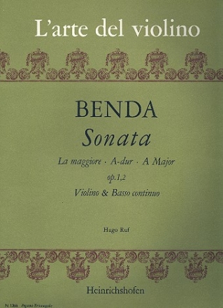 Sonate A-Dur op.1,2 für Violine und Bc