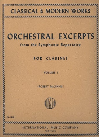 Orchestral Excerpts vol.1 for clarinet