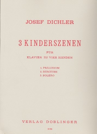 3 Kinderszenen fr Klavier zu 4 Hnden