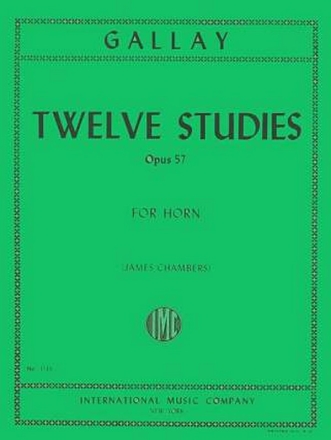 12 Studies op.57 for horn CHAMBERS, JAMES, ED