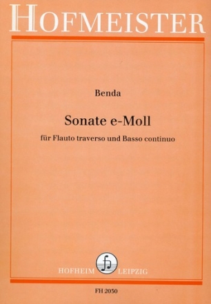 Sonate e-Moll  fr Flte und Bc