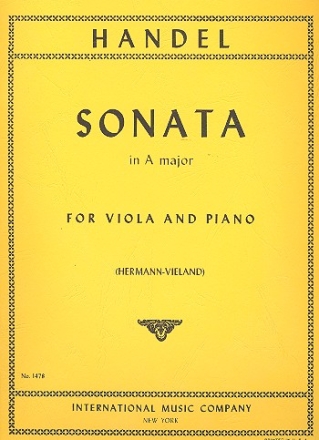 Sonata  A major for viola and piano