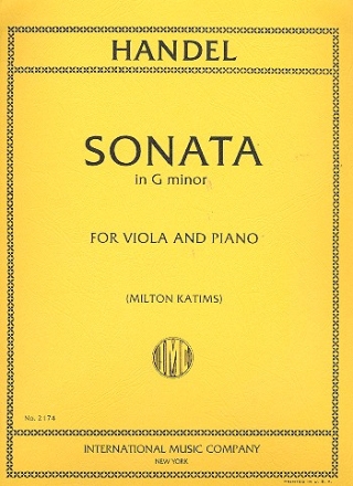 Sonata g minor for viola and piano