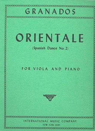Orientale (Spanish dance no.2) for viola and piano