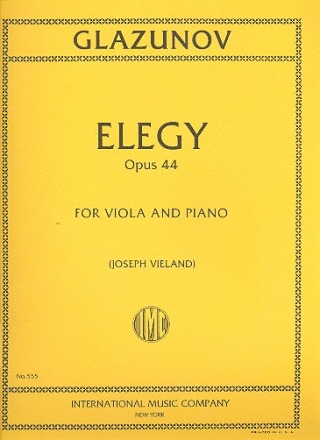 Elegy op.44 for viola and piano