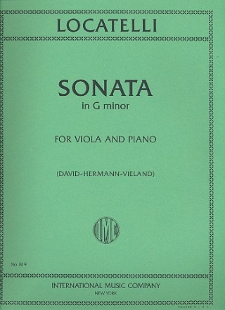 Sonata in g minor for viola and piano DAVID, F., ED