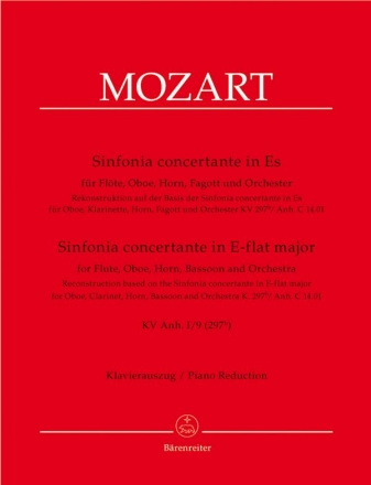 Sinfonia concertante Es-Dur KV279b  fr Flte, Oboe, Horn, Fagott und Klavier