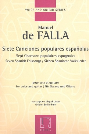 7 Chansons populaires espagnoles pour voix et guitare (sp/fr)