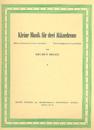 Kleine Musik fr 3 Akkordeons