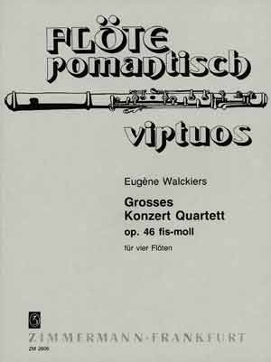 Groes Konzert-Quartett op.46 fis-Moll fr 4 Flten