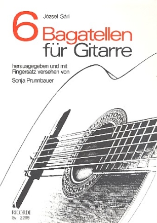 6 Bagatellen fr Gitarre mit Fingersatz