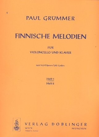 Finnische Melodien Band 1 fr Violoncello und Klavier