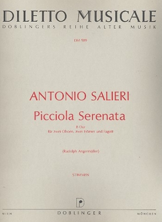 Picciola serenata B-Dur fr 2 Oboen, 2 Hrner und Fagott Stimmen