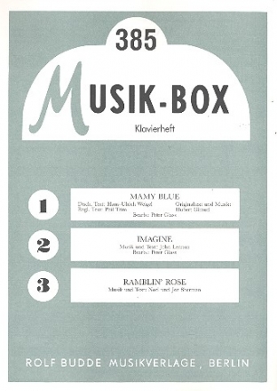 Musik-Box  385: Klavierheft