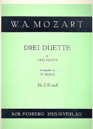 Duett Nr.2 e-Moll fr 2 Flten