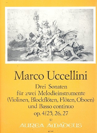 3 Sonaten aus op.4 fr 2 Melodieinstrumente und Bc