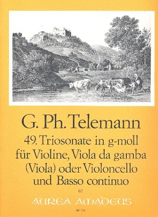 Triosonate g-Moll Nr.49 fr Violine, Viola da gamba (Viola, Violoncello) und Bc