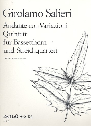 Andante con variationi Quintett fr Bassetthorn und Streichquartett