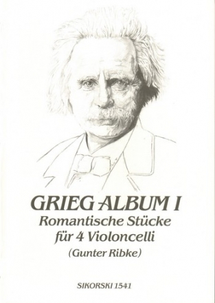 Grieg-Album Band 1 (romantische Stcke) fr 4 Violoncelli Stimmen