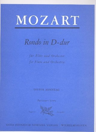 Rondo D-Dur fr Flte und Orchester Partitur